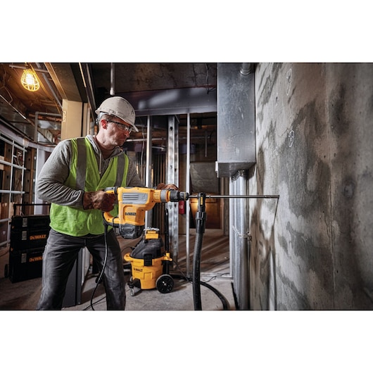 SDS MAX Combination rotary hammer being used by person