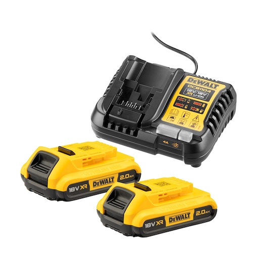 XR Battery Charger With Two 2Ah Batteries