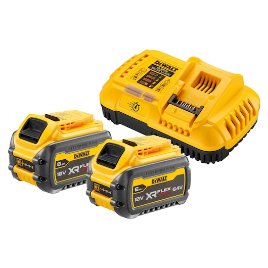 Batterikit XR FLEXVOLT- Laddare XR 8A & 2 x 6Ah