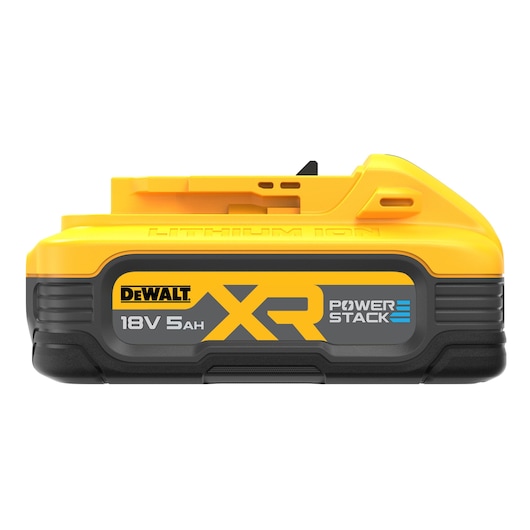 18V XR POWERSTACK 5Ah Battery left side view