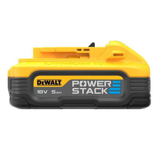 18V XR POWERSTACK 5Ah Battery left side view