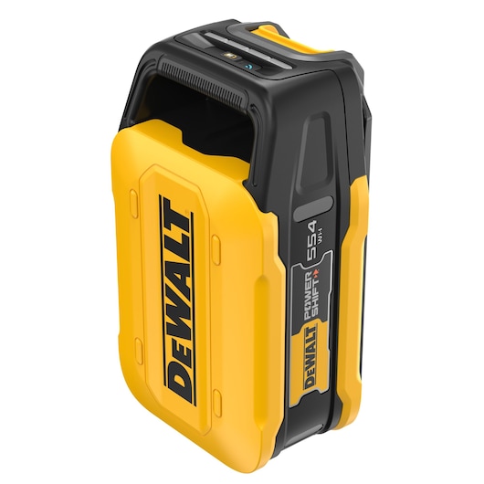 Powershift 554WH battery stands upright, angled view