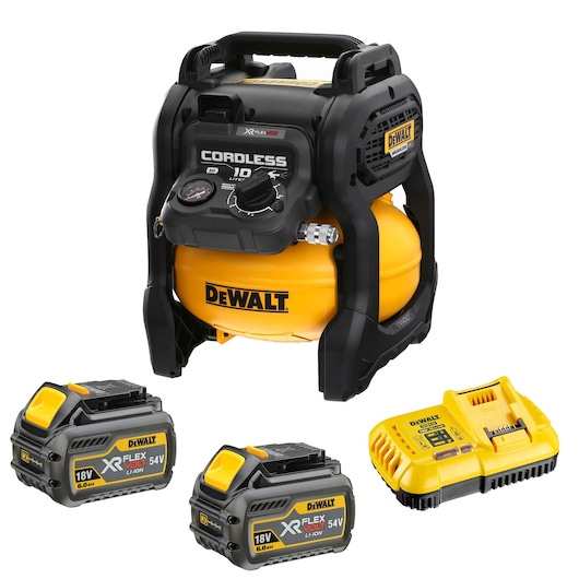 54V XR FLEXVOLT Kompressor - 2 X 6Ah