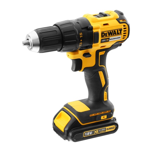 18V XR KOMPAKT BORR/-SKRUVDRAGARE, 2 X 1.5Ah