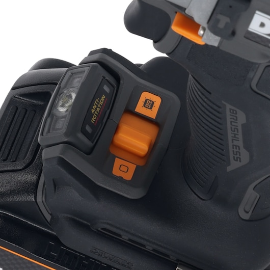 DEWALT/McLaren Drill Driver close up of LED light