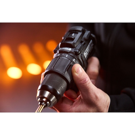 Torque function on the DEWALT x McLaren F1 Team 18V XR Special Edition Hammer Drill Driver
