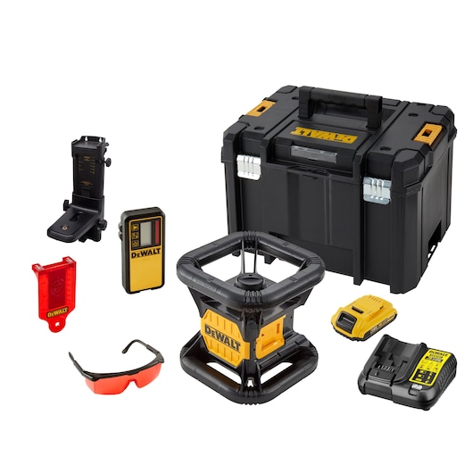 18V Roterande laser - röd