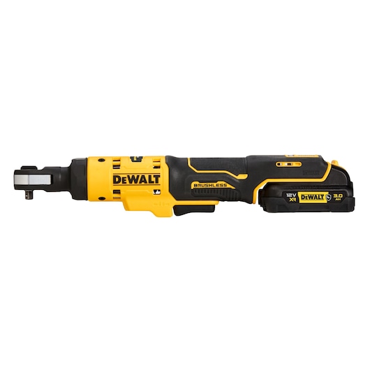 12V XR 1/4" Spärrskaft med 1x 3.0Ah AUTO batteri och laddare med skuminlägg