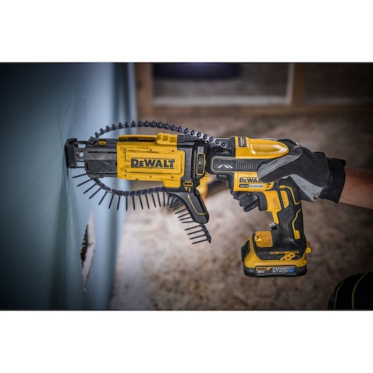 18V XR Gipsskruvdragare med 1x POWERSTACK kompakt batteri utan laddare i TSTAK
