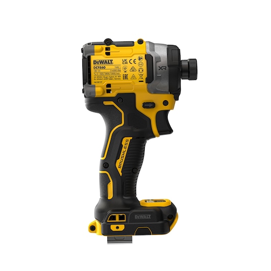 18V XR 4 Speed Premium Impact Driver Naked left side view