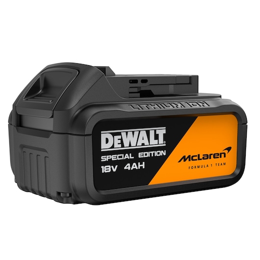 DEWALT x McLaren F1 Team 18V XR Special Edition 4Ah battery