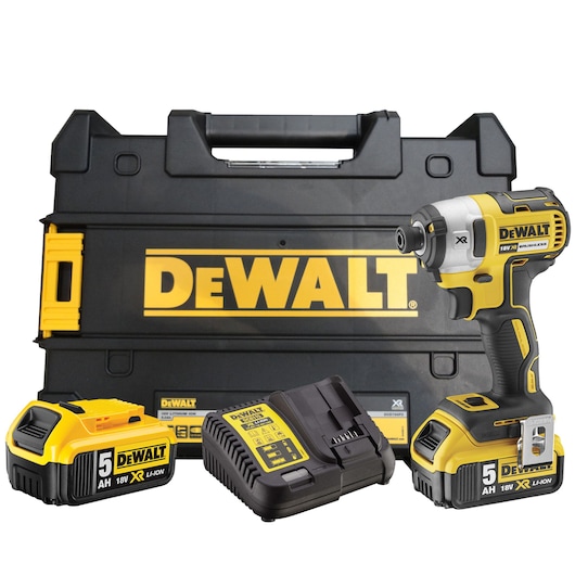 terning Mindst Sprede 18V XR 5.0Ah kolborstfri slagskruvdragare, 3 hast. | DEWALT