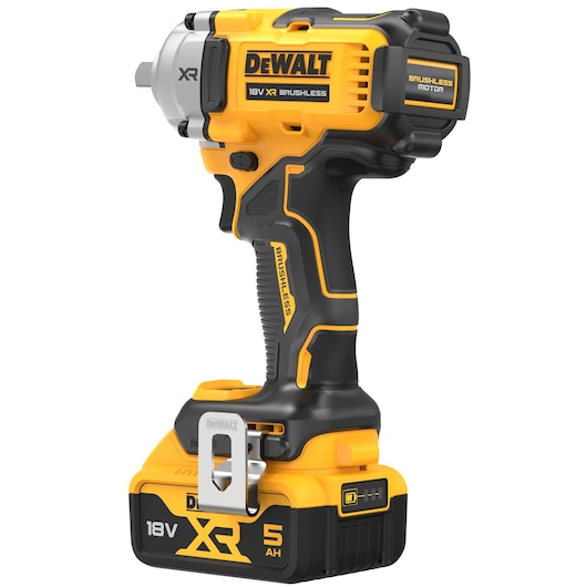 18V XR 1/2" Mutterdragare med låsring – 2x 5.0Ah batterier och laddare i TSTAK
