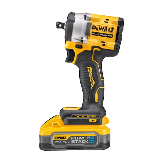 Profile of 18V XR Brushless Impact Wrench on white background