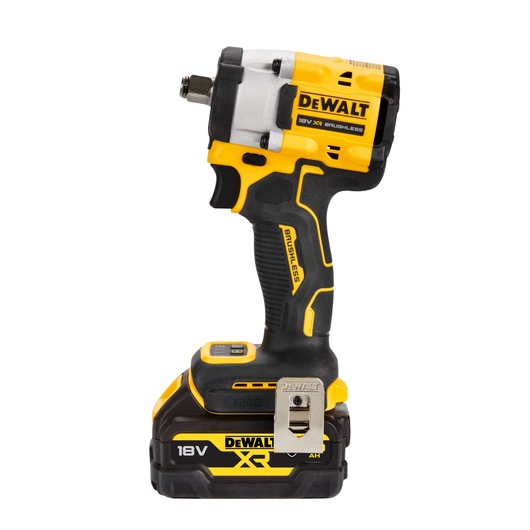 18V XR 1/2" Mutterdragare med låsring – 2x 5.0Ah AUTO batterier med verktygsskydd och skuminlägg