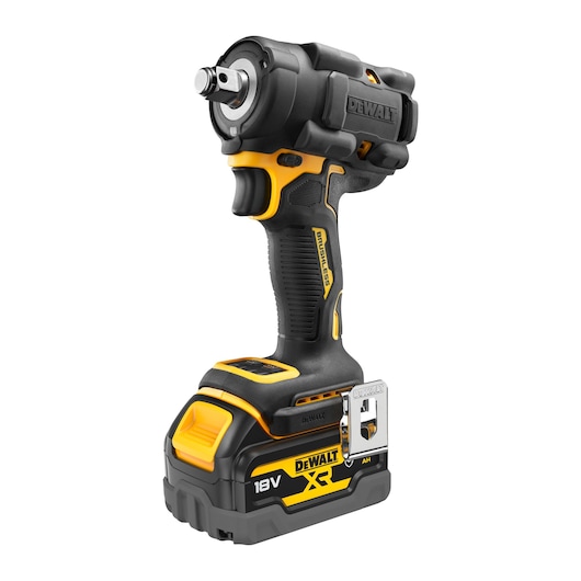 18V XR 1/2" Mutterdragare med låsring – 2x 5.0Ah AUTO batterier med verktygsskydd och skuminlägg