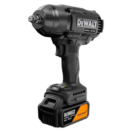 DEWALT x McLaren F1 Team 18V XR Special Edition Impact Wrench with 5Ah battery