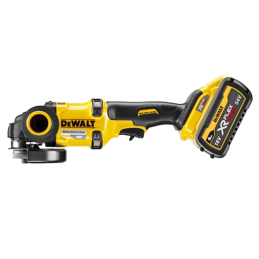 54V XR FLEXVOLT 125mm vinkelslip - 2x9.0Ah