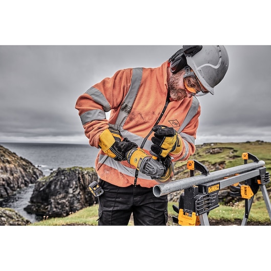 54V XR FLEXVOLT 125mm vinkelslip - 2x9.0Ah