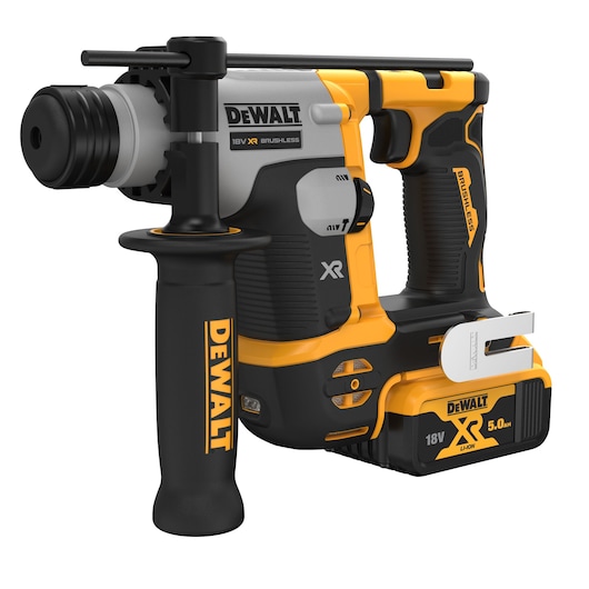 18V XR kolborstfri 16 mm SDS-Plus borrhammare – 2 x 5 Ah