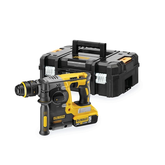 Borrhammare, 18 V, XR, 5.0 Ah, 3-läges, kolborstfri, TSTAK