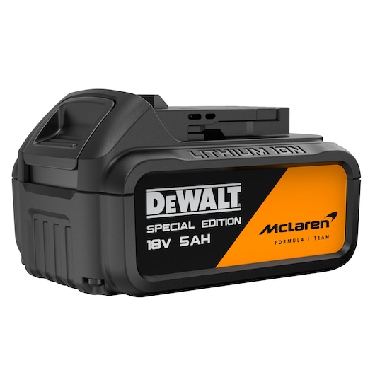 DEWALT x McLaren F1 Team 18V XR Special Edition 5Ah battery