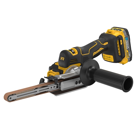 18V MAX XR 18 IN. Bandfile with POWERSTACK battery 3/4 right view