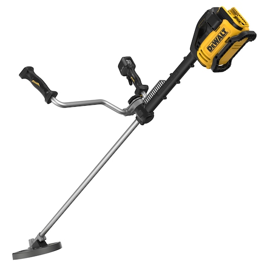 54V Commercial Grade Brushcutter (Bull handle) bare unit 3/4 view from rear