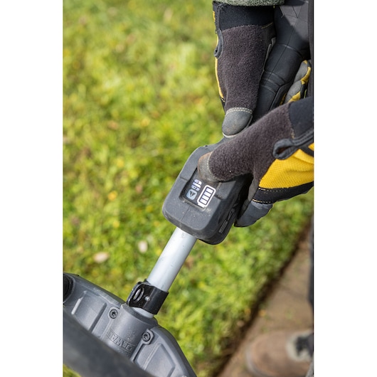 Speed selector on a DEWALT 54V XR FLEXVOLT Straight Shaft Edger