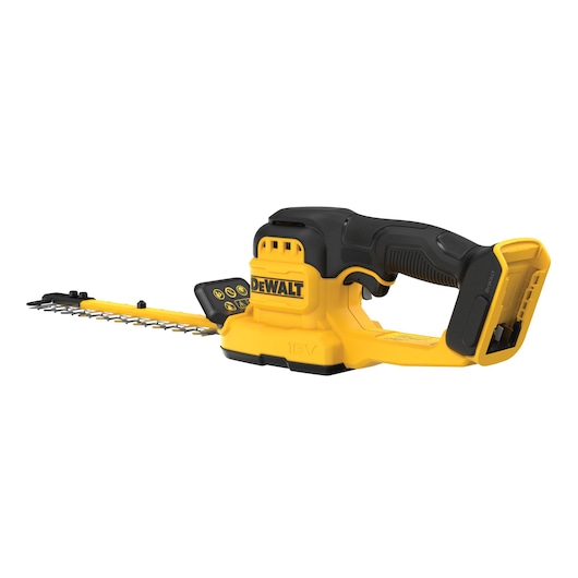 DEWALT 18V XR Compact Hedge Trimmer angled rear view