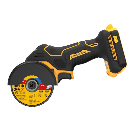 18V XR 76mm Kolborstfri kompakt multivinkelslip utan batteri och laddare