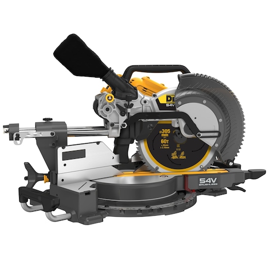 54V XR FLEXVOLT 305MM MITRE SAW RIGHT SIDE ALTERNATIVE VIEW