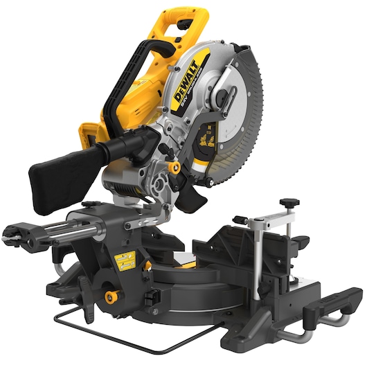 54V XR FLEXVOLT 305MM MITRE SAW REAR 3/4 VIEW