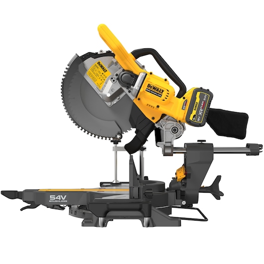 54V XR FLEXVOLT 305MM MITRE SAW LEFT SIDE  VIEW