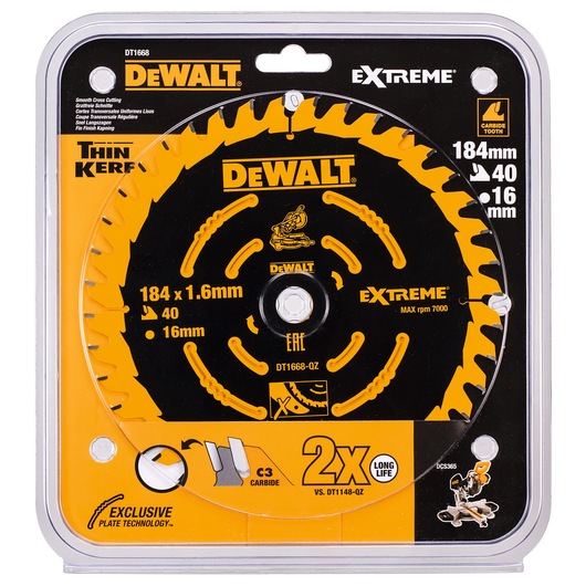 Precuision Trim Mitre saw Blade 184 x 16 x 40T