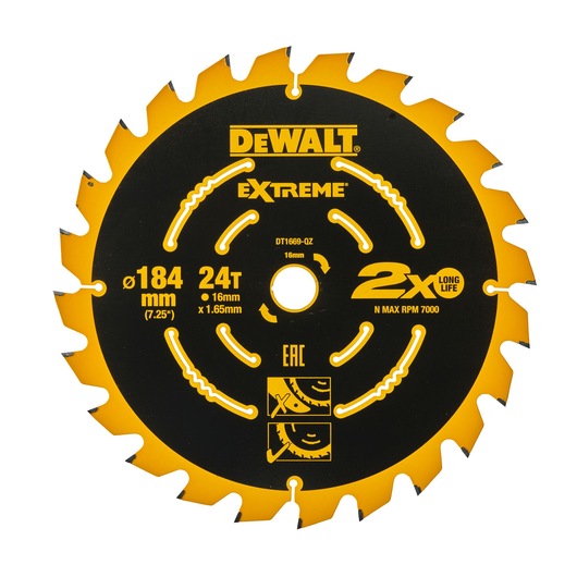 Precuision Trim Mitre saw Blade 184 x 16 x 24T