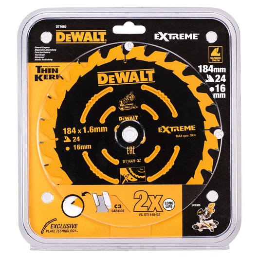 Precuision Trim Mitre saw Blade 184 x 16 x 24T