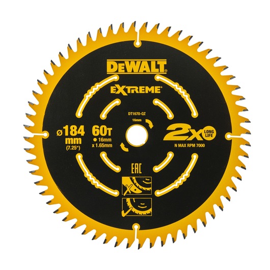 Precuision Trim Mitre saw Blade 184 x 16 x 60T