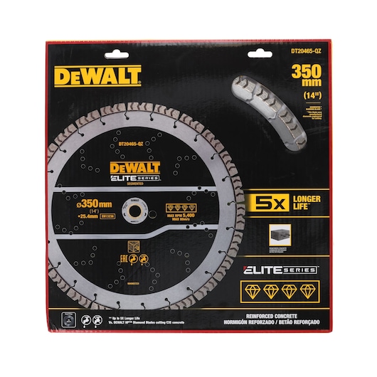 Elite Diamond Cutting Wheel 350 x 25.4mm in pack