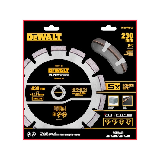 Elite Diamond Cutting Wheel 230 x 22.23mm in pack