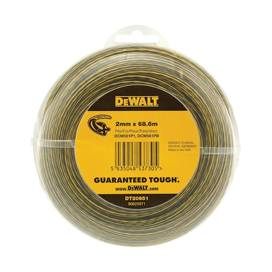 DEWALT Trimmertråd 2mm x 68.6m