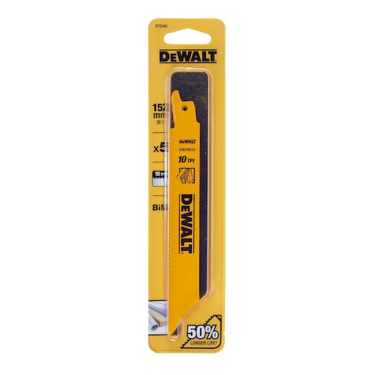 Bi-Metal Reciprocating Saw Blade in pack