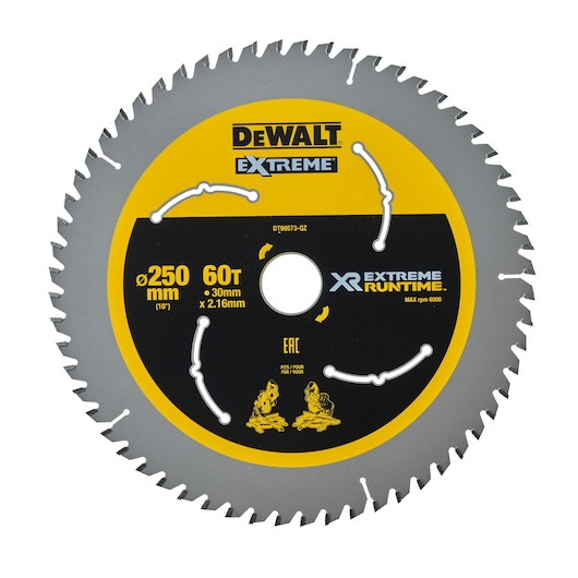 XR FlexVolt sågklinga 250mm x 30mm 60T
