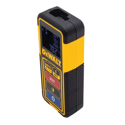 Profile of Tool Connect 100 feet laser distance measurer.