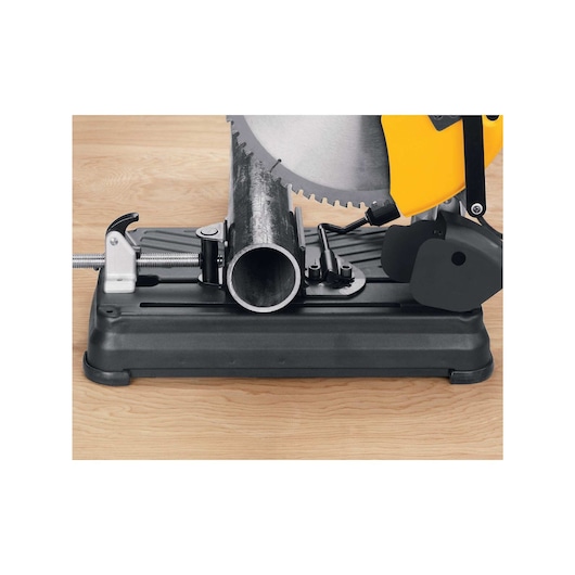 Quick lock vise feature of 14 inch / 355 millimeters Multi-Cutter Saw.