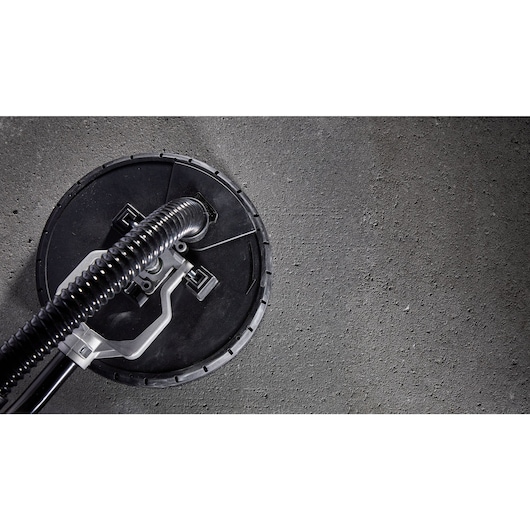 Metal body feature of Electric drywall sander.