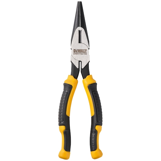 A single pair of closed Dewalt 200mm LH diagonal pliers