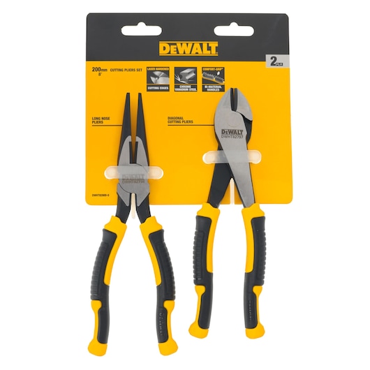 DEWALT LASER HARDNED 8IN 2 PC SET