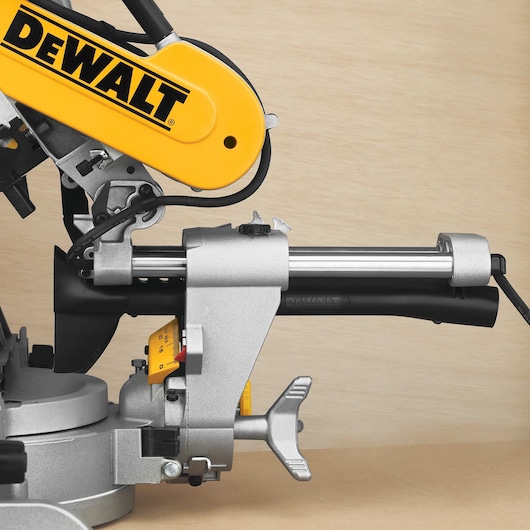 CUTLINE blade positioning system feature of a 12 inch double bevel sliding compound miter saw.