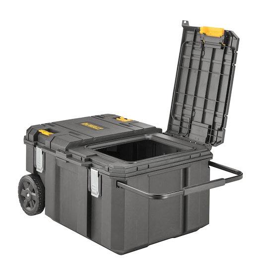 Mobile TSTAK job chest with x1 half of the lid open